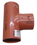 Drenažo vamzdžių tri&scaron;akis Wavin, &Oslash; 113/113 mm, 90&deg;