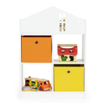 Vaiki&scaron;ka knygų spinta Eco Toys ZKB-3, balta