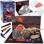 Edukacinis ugnikalnio ir dinozaurų kasinėjimo rinkinys Lean Toys