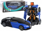 Automobilis robotas 2in1, mėlynas/juodas