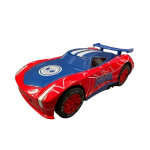 Automobilis su garso efektais Spiderman, raudonas/mėlynas