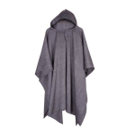 Pončas unisex Kanapėtas, juodas/baltas, Universalus