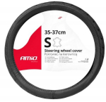 Amio Natūralios Odos Dygsniuotas Vairo Apmu&scaron;alas S (35-37 Cm)