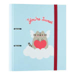 Katalogas - PUSHEEN - Puikus meilė - Mėlynas dizainas - Saugos guma - A4