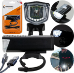 LED priekinis dviračio žibintas 3 režimai galingas vandeniui atsparus 300 LM USB 800mAh