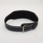 Diržo stiprinimas: PU odos juosmens apsaugos diržas su geležine sagtimi. , Juoda