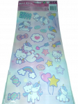 HELLO KITTY lipnūs lipdukai 50 vnt. įvairių dizainų su stipriais klijais
