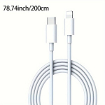 USB-C į Lightning greito krovimo laidas, 100cm/200cm.