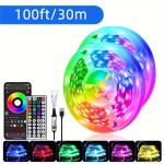 BJ-5VRGB 30m LED &scaron;viesos sinchronizacija, 100 pėdų / 30 m