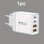 4-Įvesties Greitas Įkroviklis: 20W USB-C Krovimo Blokas, 1 vnt