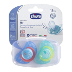 Silikoninis čiulptukas Chicco Physio Air, mėlyna 12 mėn. 2 vnt.