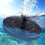 High Quality-Saulės fontanas, 130 mm saulės fontanas Saulės tvenkinio siurblys lauko vandens siurblys Saulės plūduriuojantis fontano siurblys su 6 fontanų stiliais 14 * 14 * 4,5 cm