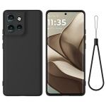 &bdquo;Shell&ldquo; kieto silikono (TPU) dėklas - juodas (Motorola Edge 50 Neo 5G / Moto S50 5G / Thinkphone 25 5G)