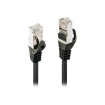 Lindy RJ-45 (M) jungiamasis laidas RJ-45 (M) 2 m ekranuota vytos poros (F-UTP) CAT 5e formuota, be kablio, blokuota juoda
