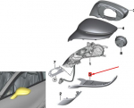 BMW I8 I12 I15 De&scaron;inė Žemutinė Dėžė Originalus 51167393268