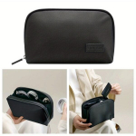 Paprastas USB kabelių organizatorius, atspari kelioninė dėklas. , Juoda