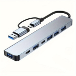 8 viename USB C HUB adapteris dokas. , 7 i&scaron; 1