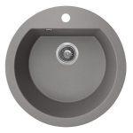 Granitinė virtuvinė plautuvė Laveo Dafne SBD_580T, Grey