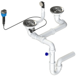 Sifonas plautuvėms Laveo OKS_124A, Steel