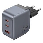 Vention Gan 70w Usb-c+c+a įkroviklis, juodas (fexh0-eu)