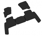 Kilimėliai ARS LAND ROVER RANGE ROVER Sport 2005-2013 /MAX2 Velour