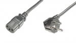 ASSMANN Power cord Schucko angled|IEC C13 M|F 0 75m