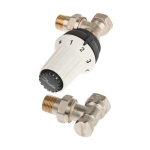 Termostatinis rinkinys Danfoss Panda 1/2, kampinis
