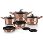 Berlinger Haus Carbon Metallic Line puodų rinkinys, 10 dalių