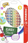 Spalvoti pie&scaron;tukai&nbsp;Stabilo Easy, 12 spalvų ir drožtukas