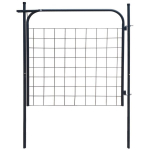 Sodo tvoros vartai 100x100 cm, antracito spalvos