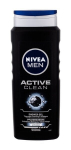 Du&scaron;o želė ir &scaron;ampūnas Nivea Men Active Clean Shower Gel vyrams 500 ml