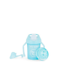 Nei&scaron;siliejantis puodelis su rankenėlėmis Twistshake Mini Cup, 230 ml, 4 mėn., pastel blue