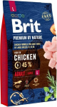 Brit Premium By Nature L Adult didelių veislių &scaron;unims su vi&scaron;tiena, 8 kg
