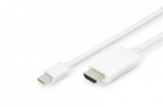 Assmann AK-340304-020-W, Mini DP/HDMI, 2 m