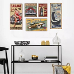 Interjero lipdukas "Retro plakatai"