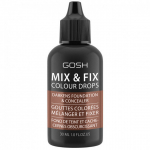 Tamsų atspalvį suteikianti makiažo priemonė Gosh Mix & Fix Colour Drops, 004 Dark, 30 ml