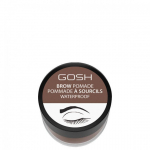 Kreminiai antakių &scaron;e&scaron;ėliai Gosh Brow Pomade 4 ml, 001 Brown
