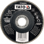 Diskelis &scaron;lifavimo lapelių metalui Yato YT-83274, 125*22.2 mm, P80