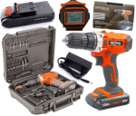 Akumuliatorinis suktuvas Kraft&dele 20v Lcd, 2x1.5ah, su priedais