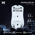 X-raypad Obsidian Pro Air Skates Universal Dots Grey, X-Raypad Obsidian Pro Air Skates Universal Dots Grey 40 vnt. (⌀6.5 x 1.1 mm) (Pilki) Pakaitiniai Mouse Feet
