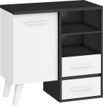Spintelė Nordis 02-1D2S, juoda/balta