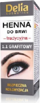Antakių ir blakstienų dažai Delia Cosmetics Henna Traditional 2 g, 1.1 Graphite Professional