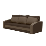 Trivietė sofa su miegojimo funkcija King, tamsiai ruda/&scaron;viesiai ruda