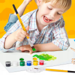 Rinkinys 3d Dėlionė Dinozauras Tapybai, Dažai, Teptukai