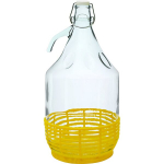 Stiklinis butelis plastikiniame krep&scaron;elyje Dama, 5 L
