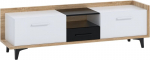 TV staliukas Meblocross Box 09 2D1S, &scaron;viesios ąžuolo/baltos spalvos