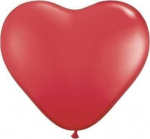 Balionai 16'' Hearts Pastel, raudoni, 6 vnt.