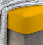 Drobės audinio paklodė su guma, 200x200x25cm