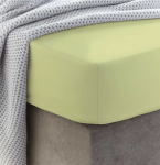 Drobės audinio paklodė su guma, 160x210x25cm