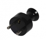 Juodas tiesus ki&scaron;tukas 16a 250v, i&scaron;ardomas Wt-21/czarny